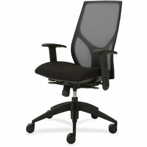 9To5 Seating Task Chair, Full Synchro, Hgt-adj T-Arms, 25inx26inx39in-46in, BK/ON NTF1460Y3A8M101
